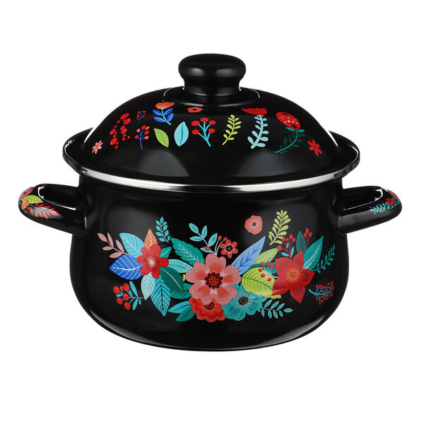 Vetta колор кастрюля эмалированная, 18см, 2,0л, индукция