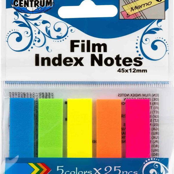 Стикеры-индексы Centrum 5 цветов, 5×25 шт.