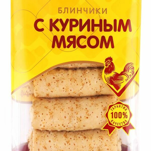 Блинчики быстрозамороженные Останкино с куриным мясом, 420 г