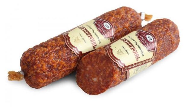 

Колбаса сырокопченая Сибколбасы Пепперони