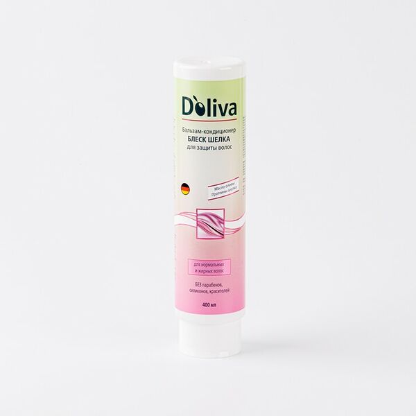 Бальзам D'oliva Блеск шелка для защиты волос 400 мл