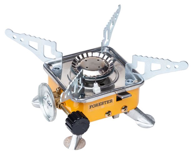 

Плита газовая туристическая в чехле Forester Mobile, с раскладными держателями для посуды, Арт. MG-3