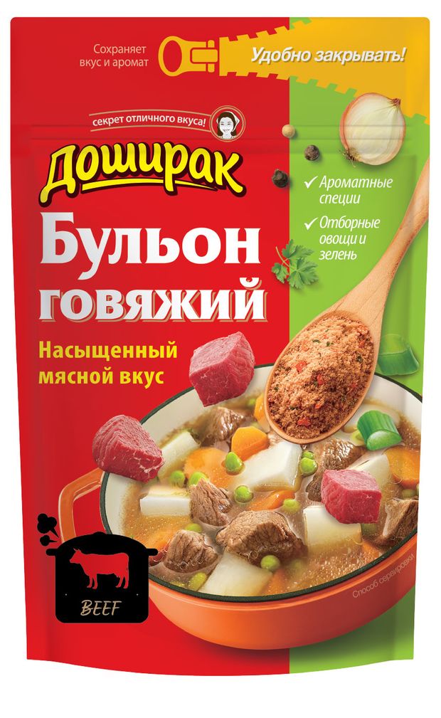 

Бульон Доширак со вкусом говядины 90 г