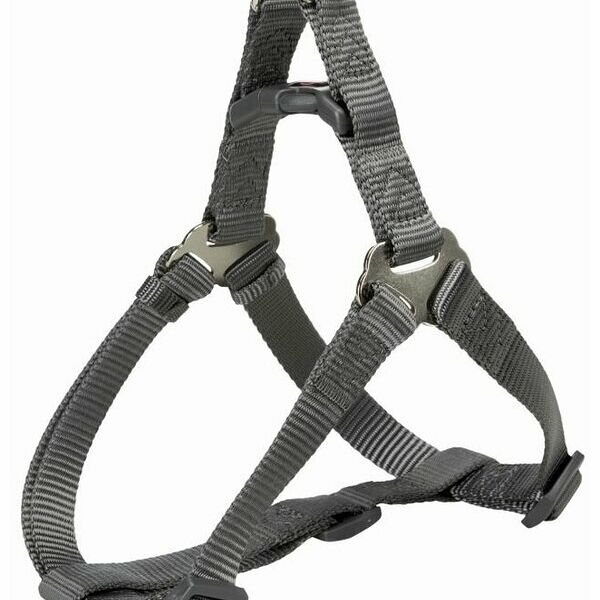 Шлейка для собак Trixie Premium One Touch графитовый р L 65-80 х 2.5 см