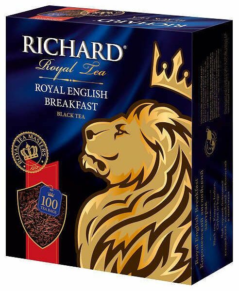 Чай черный Richard Royal English Breakfast в пакетиках 100 шт, 200г