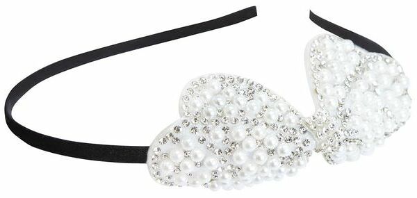 Ободок для волос B&H Жемчужный бант, карнавальный