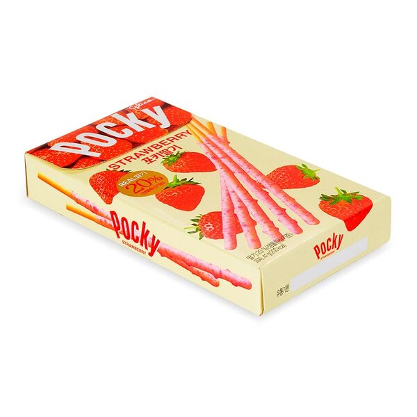Печенье Glico Pocky Палочки клубничные Южная Корея
