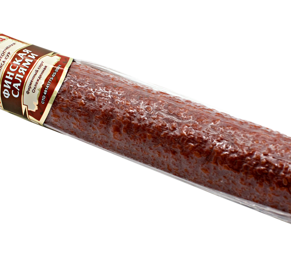 Колбаса ФАБРИКА КАЧЕСТВА Финская салями с/к в/у вес до 400г