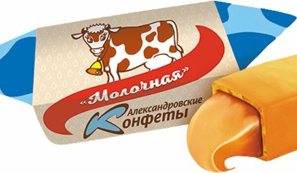 Конфеты Сладовянка Коровка Александровский молочные, вес