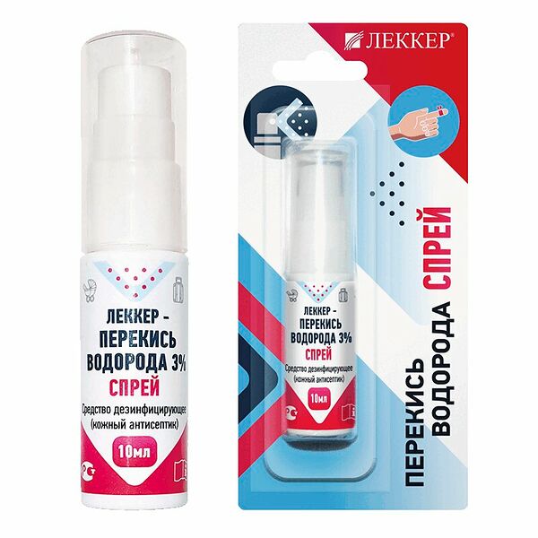 Леккер Перекись водорода спрей д/наруж.прим.10мл