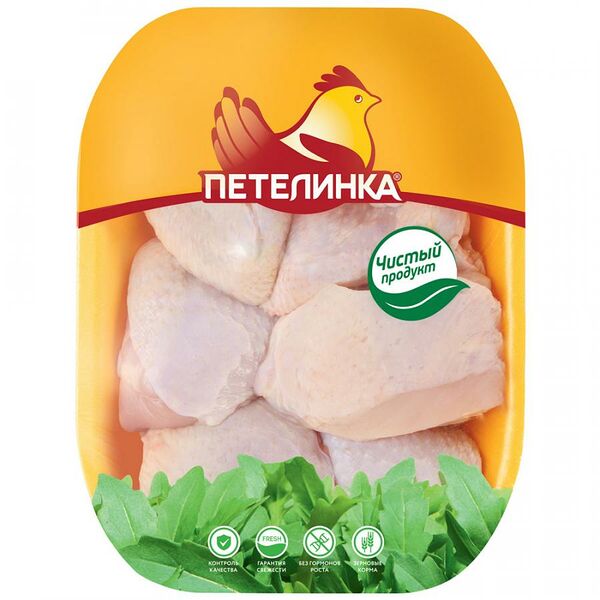 Окорочок куриный Петелинка с кожей, без крестцовой части