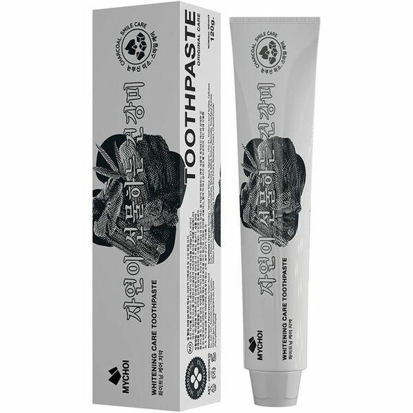 Зубная паста Mychoi Ослепительная Улыбка с древесным углем, 120г