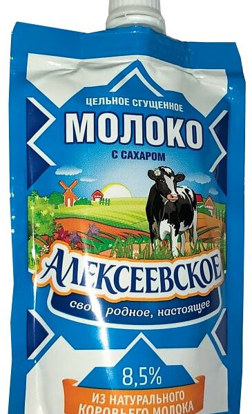Молоко сгущенное Алексеевское с сахаром 8.5% 100г