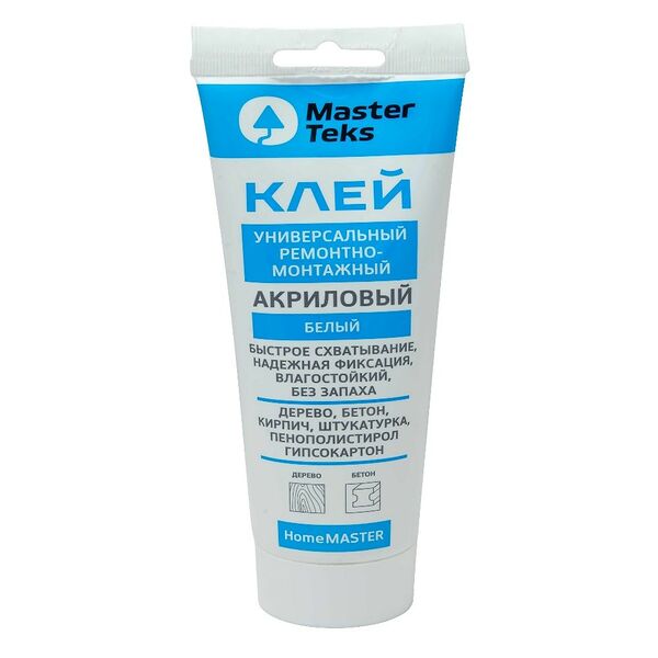 Клей акриловый ремонтно-монтажный MASTERTEKS HM, 400г, белый