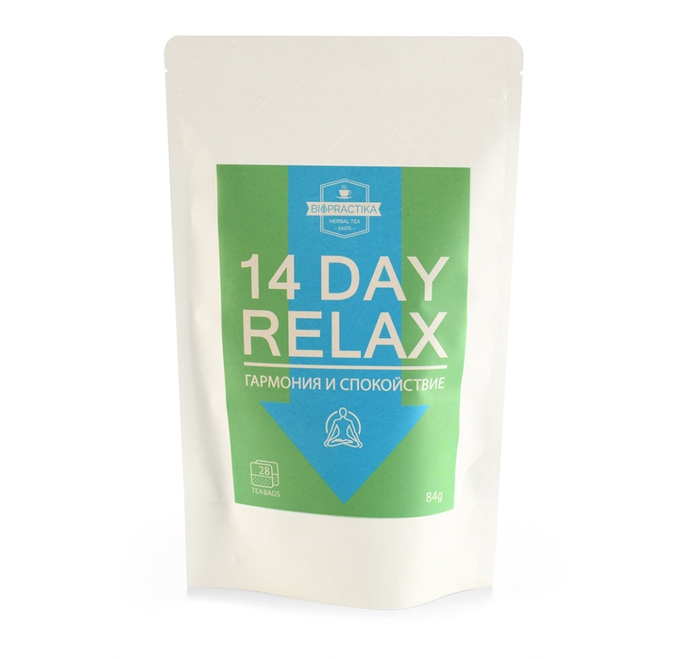 

Фиточай Biopractika 14 Day Relax 28 пак.