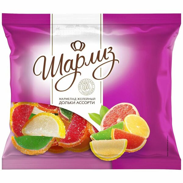 Мармелад Сладоград желейный ассорти дольки 300 г