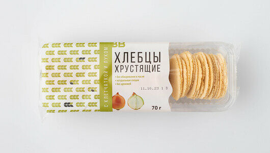 Хлебцы пшеничные ВкусВилл с клетчаткой и луком