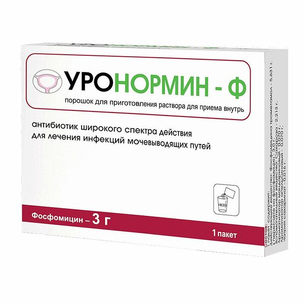 Уронормин-Ф порошок 3 г пакет 1 шт