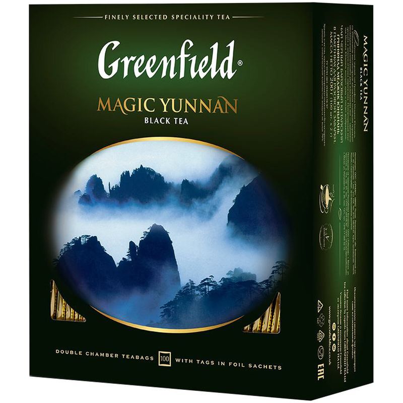 

Чай черный Greenfield Magic Yunnan в пакетиках 2 г 100 пакетиков
