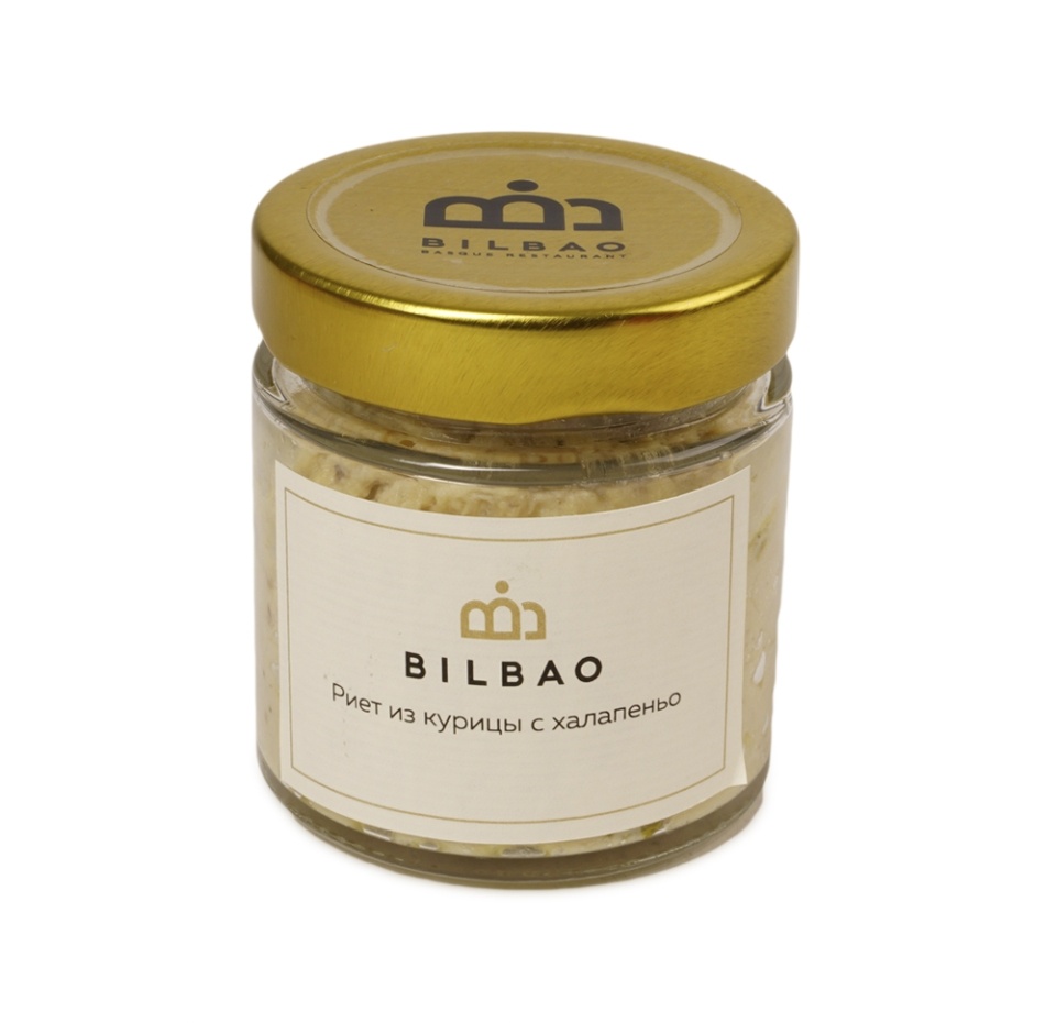 

Риет Bilbao куриный с перцем халапеньо 150 г