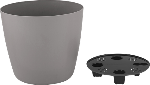 Горшок с дренажной вставкой InGreen Vienna d=21см 5л, круглый, цвет французский платан