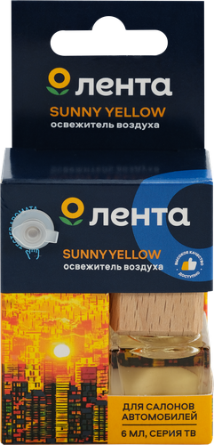 

Освежитель воздуха автомобильный ЛЕНТА Sunny yellow, 6мл