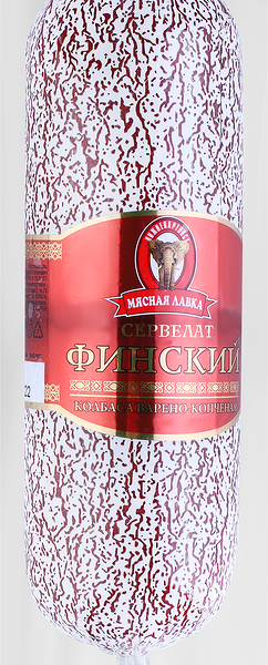 Колбаса МЯСНАЯ ЛАВКА сервелат Финский в/к кат Б п/а вес 