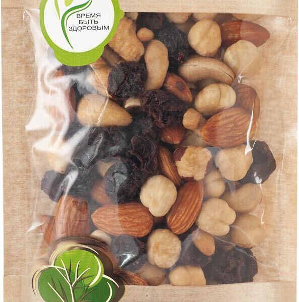 Смесь Семушка орехи жареные и изюм 150г