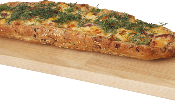 Горбушка с кукурузой и сервелатом вес 