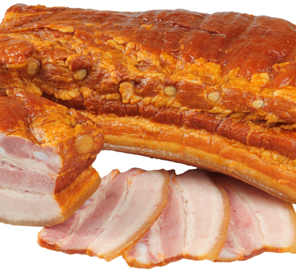 Грудинка ЕСТЪ Динская копчено-вареная (В) вес до 800 г