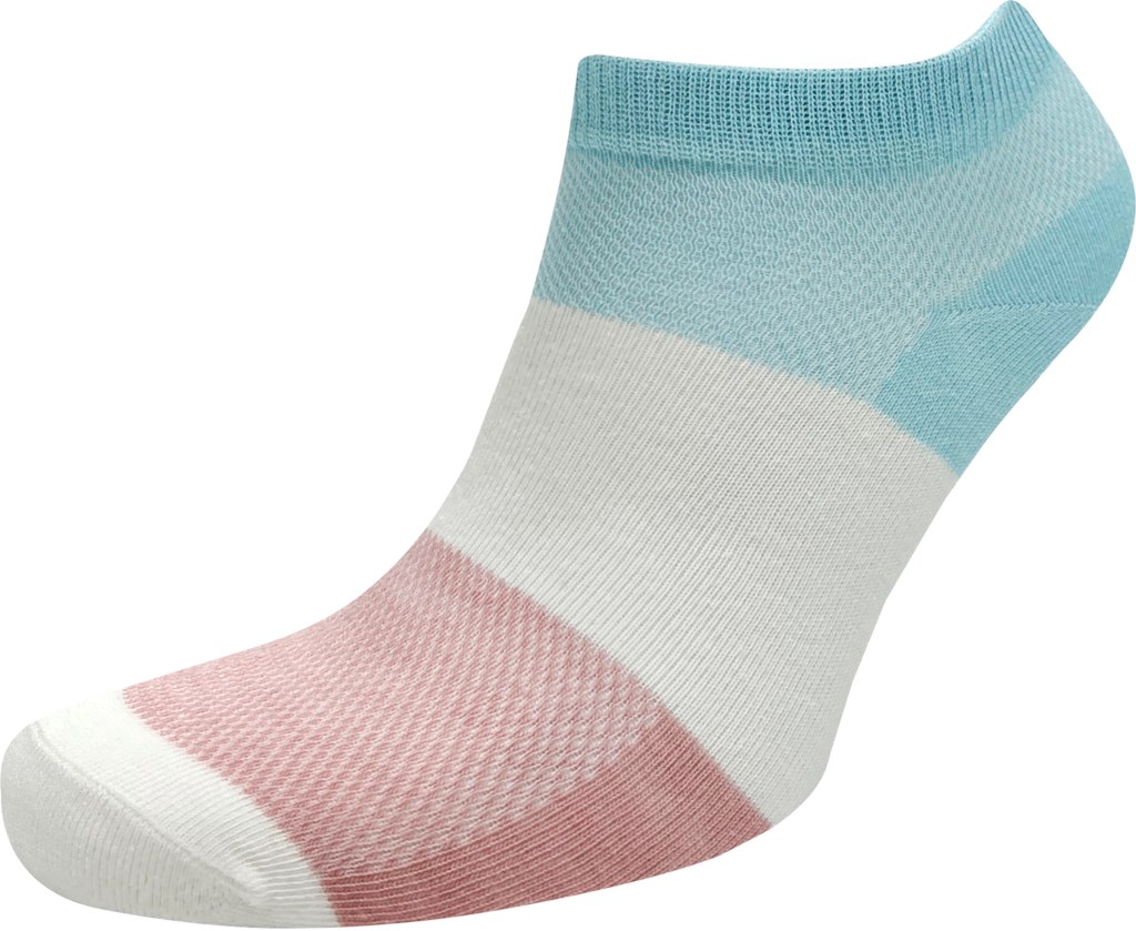 

Носки детские OEMEN р. 14–18 голубой/розовый, хлопковые с полоской, Арт. РК043-2