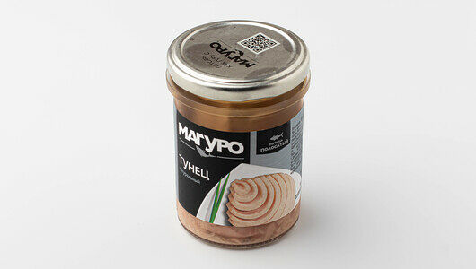 Филе-кусочки тунца полосатого Магуро натуральные 200г