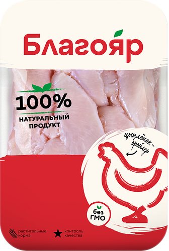 Филе грудки ЦБ БЛАГОЯР малое охл лоток вес до 900г