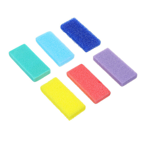 Пемза для педикюра ЮниLook, 8х3.5х1.2 см, цвет в ассортименте, 1 шт