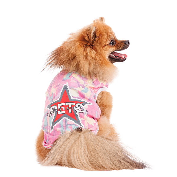 Футболка для собак M розовый (унисекс)