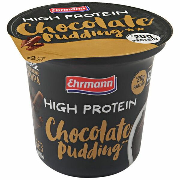 Пудинг молочный Ehrmann High Protein шоколад ультрапастеризованный 1.5%, 200г