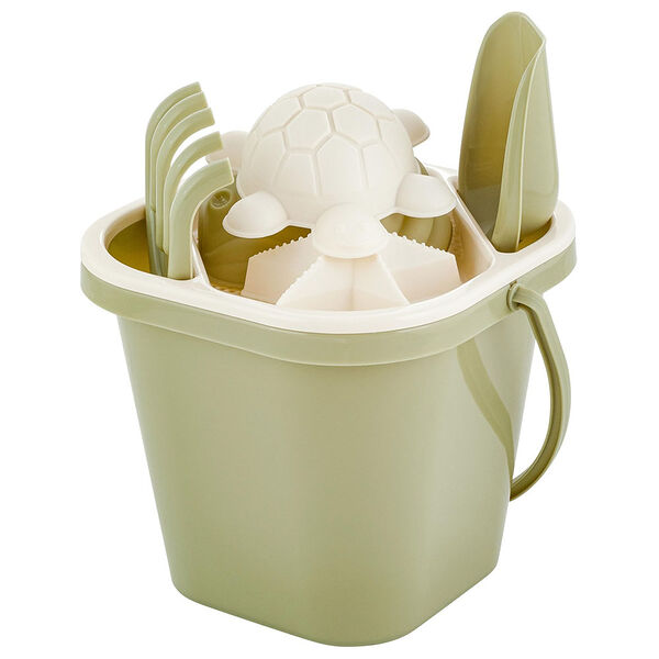 Набор песочный лалабеби ведерко/сито/совочек/грабельки/4 формочки полынь la104912049