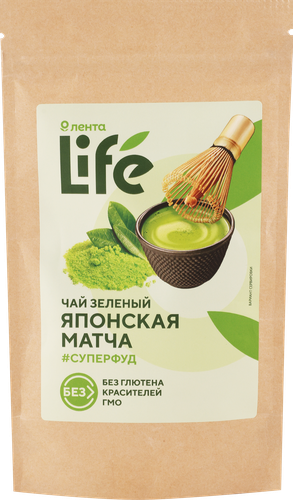 

Чай зеленый ЛЕНТА LIFE Японская матча Премиум, порошковый 40г