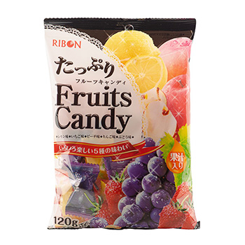 Карамель Fruits Candy ассорти из 5-ти вкусов RIBON 120г Япония