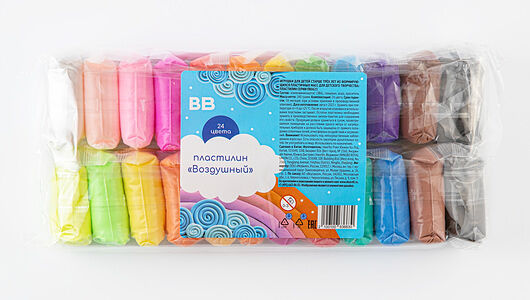 Воздушный пластилин 24 цвета