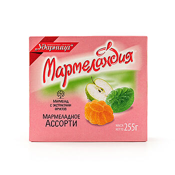 Мармелад с экстрактами фруктов Мармеландия ассорти
