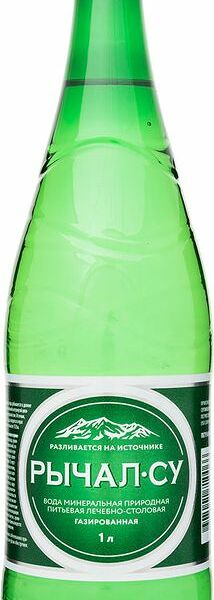 Вода Рычал су минеральная лечебно-столовая газированная, 1л
