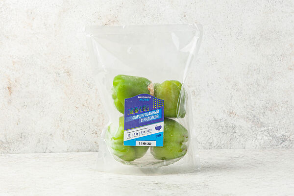 Перец фаршированный с индейкой, замороженный (Продукт замороженный)