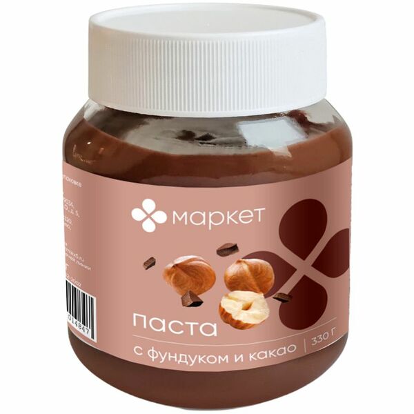 Паста с фундуком и какао Маркет, 330г