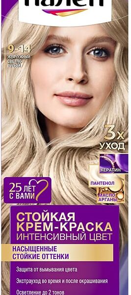 Крем-краска для волос Палетт Интенсивный цвет 9-14 Жемчужный светло-русый 110мл