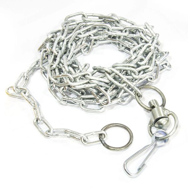 Цепь привязочная с карабином 2,5м 4мм