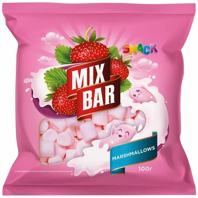 Маршмеллоу Mixbar клубника 100 г