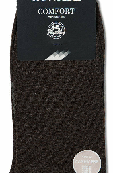 Носки мужские кашемировые коричневые - размер 25 ТМ Diwari (Дивари)