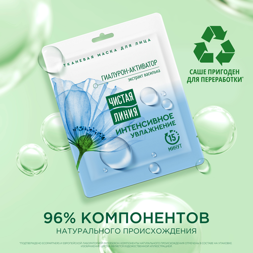 

Маска тканевая Чистая линия для всех типов кожи 19.7 г