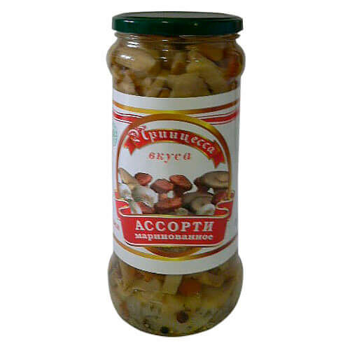 Грибы Ассорти Принцесса вкуса 530г